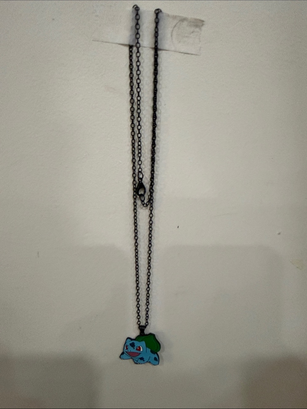 Bulbasaur Pendant Necklace - Blue & Green Enamel Charm
